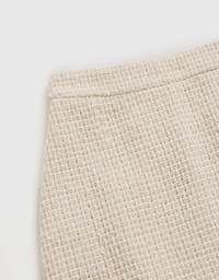 Classy Tweed Checkered Skirt