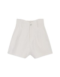 V Line High Waisted Elasticated Shorts