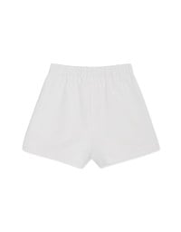 Zipper Pleated High Waisted Slim Shorts
