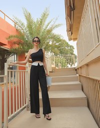 Edgy Chic Lapel Suit Pants