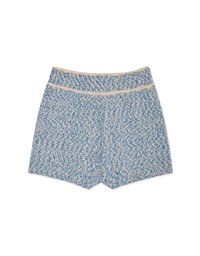 Mixed Color Woven Wide Waist Shorts