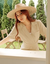Lapel Suit Mini Dress