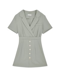 Lapel Suit Mini Dress