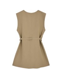 Double Suit Vest Mini Dress (With Belt)