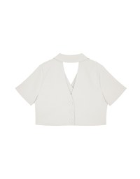 Double Crop Blazer (With Shoulder Pads)
