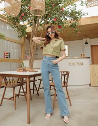 Double Crop Blazer (With Shoulder Pads)