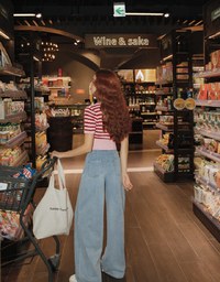 Striped Cinched Waist Knit Top
