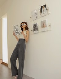 One Shoulder Knit Top (With Padding)