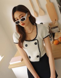 Double Crop Knit Top