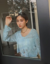 Mixed Color Knit Crop Top