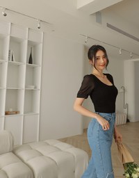 Splice Knit Crop Top