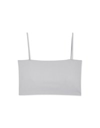 Airy Cooling Padded Tube Camisole With Straps Bra Top