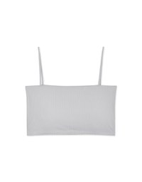 Airy Cooling Padded Tube Camisole With Straps Bra Top