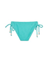 【MIKA Collaboration】 Wrinkled Woven Side Strap Bikini Bottom