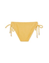 【MIKA Collaboration】 Wrinkled Woven Side Strap Bikini Bottom