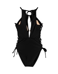 【PUSH UP 】Sexy Hollow Side Strap One-Piece Swimsuit