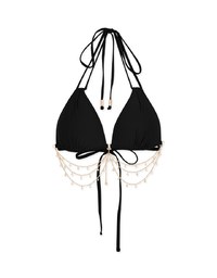 【PUSH UP】2Way Mermaid Rhinestone Chain Double Strap Bikini
