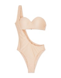 【YANBABY】High Slit Two-Piecetube Bikini Swimsuit Set