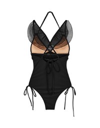 【Lisa's Design】Angel's Wings One-Piece Swimsuit Push Up Bra Padded