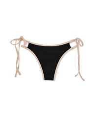 【I am CIRCLE】Collab-Contrasting Color Side Straps Bikini Bottom 