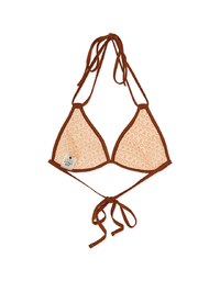 【DOUBLE PUSH】Extreme Push Up Bikini Top 3 Way Dual Strap Satin Glow Fabric Bra Padded
