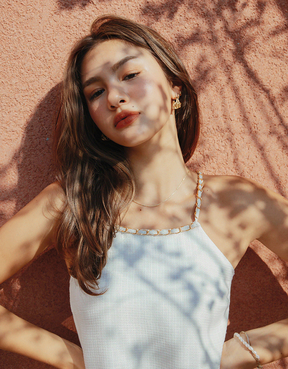 Chic Gold Chain Halter Vest