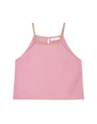 Chic Gold Chain Halter Vest