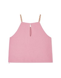 Chic Gold Chain Halter Vest