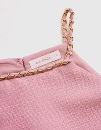 Chic Gold Chain Halter Vest