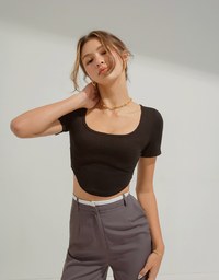 Round Neck Crop Top