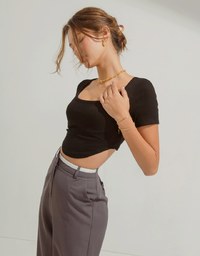 Round Neck Crop Top