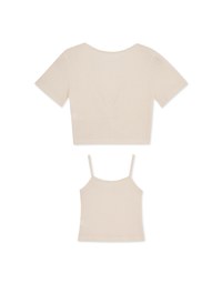 Two-Piece Knot Knit Crop Top