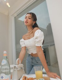 2Way Ruffled Lace Top