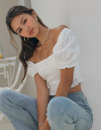 2Way Ruffled Lace Top