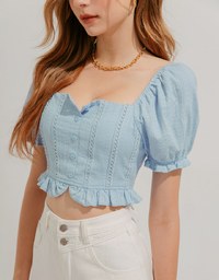 2Way Ruffled Lace Top