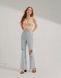 Crossover Crop Tank Top