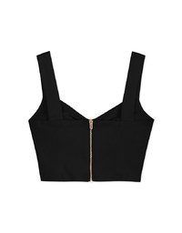 Hollow Wide Shoulder Short Vest (With Chest Pad)