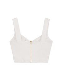 Hollow Wide Shoulder Short Vest (With Chest Pad)