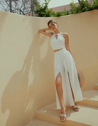 Cut-Out Shoulder And Neck Cutout Vest