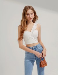 One Shoulder Cami Top (With Padding)
