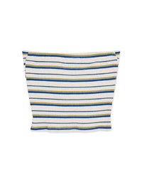 Striped Knotted Bra Padded Tube Top (With Padding)