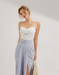 Hollow Shape Tank Top(With Padding)