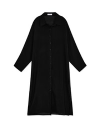 【Beach Cover】Sheer Long Bikini Cover Up Blouse Shirt