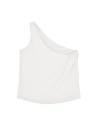 One-Shoulder Chiffon Top