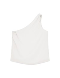 One-Shoulder Chiffon Top
