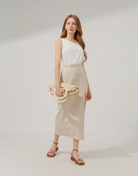 One-Shoulder Chiffon Top