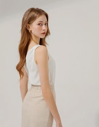 One-Shoulder Chiffon Top