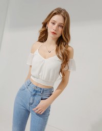 Chiffon Hollow Tie Top