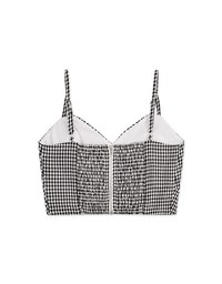 Houndstooth Cami Vest (With Padding)