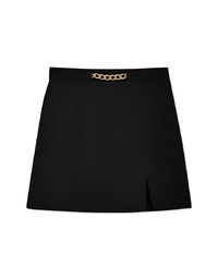 Trendy Gold Chain A-Line Skorts